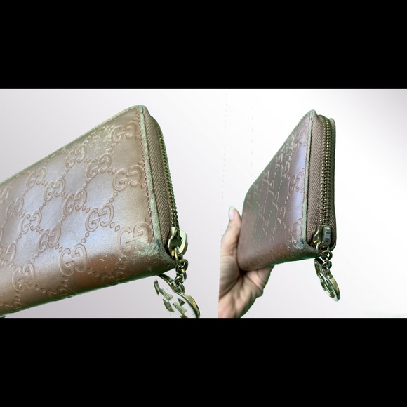 **SOLD**Gucci GG Guccissima Zippy Wallet** - Picture 3 of 7